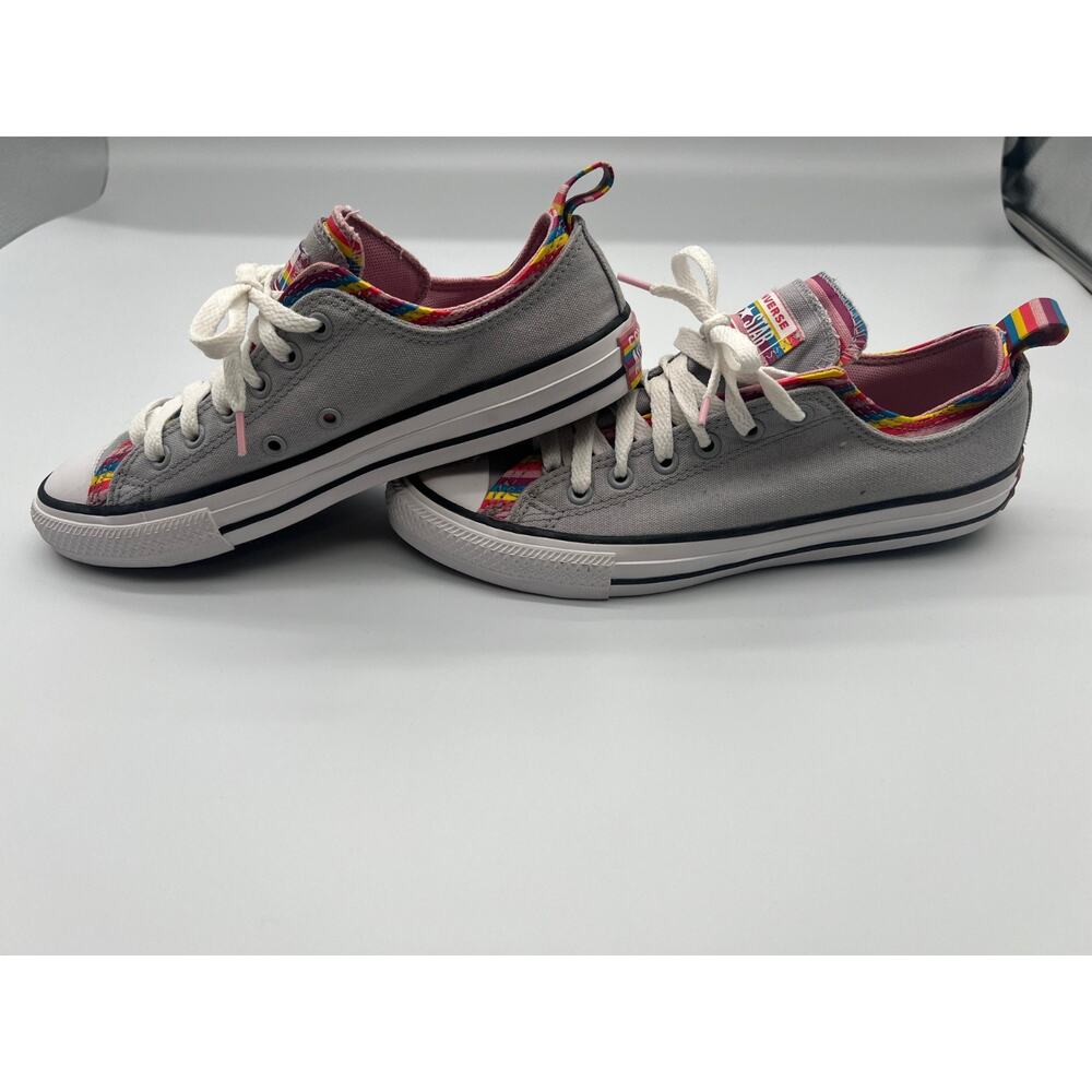 Converse All Star - Gray Rainbow Stripe Sneaker SIZE 8 - Picture 5 of 6